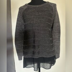 Sparkly Gray Women's Sweater
